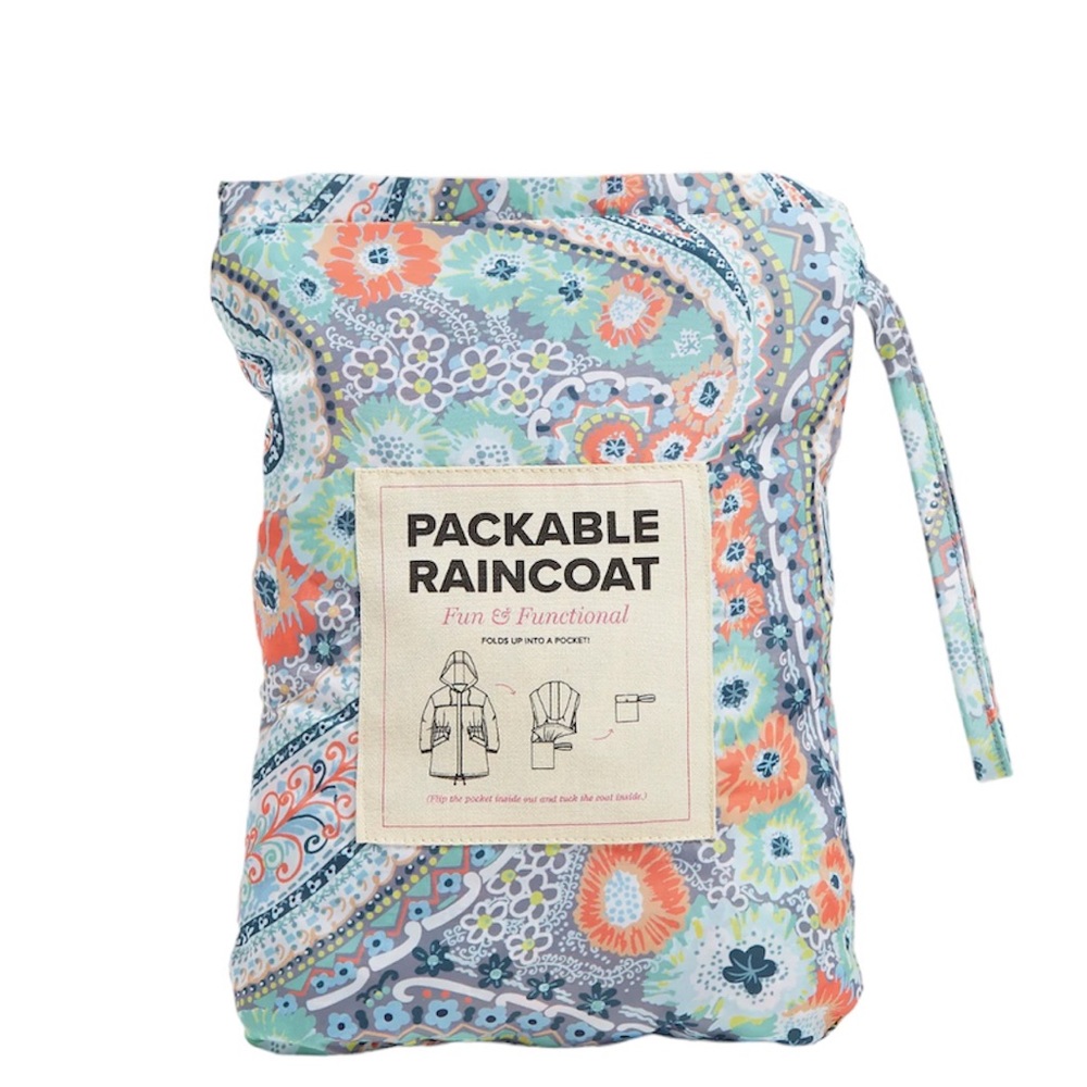 Vera Bradley Packable Raincoat NWT